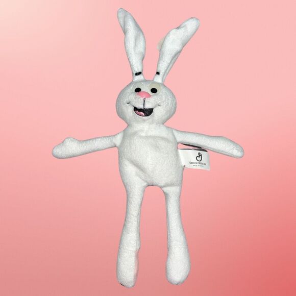 Vintage 1998 General Mills Trix Rabbit Breakfast Pals Plush Beanie Baby - Picture 1 of 4